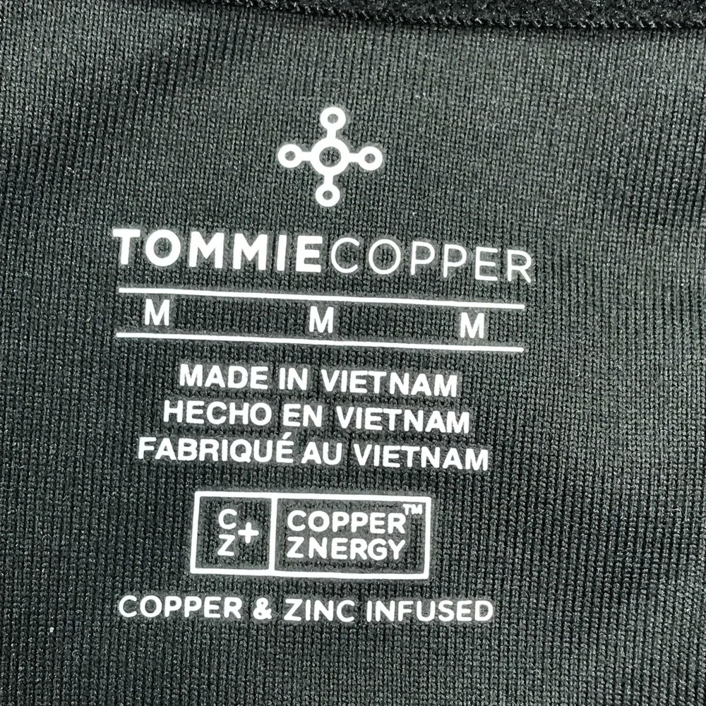 Tommie Copper Jacket Mens Medium Black Lower Back Support Compression Zip