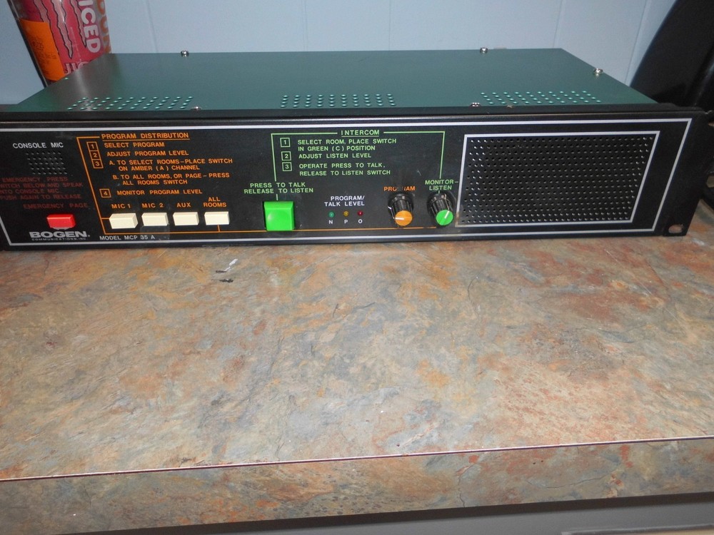 Bogen MCP35A Intercom Console Master Controller/Control Panel #413