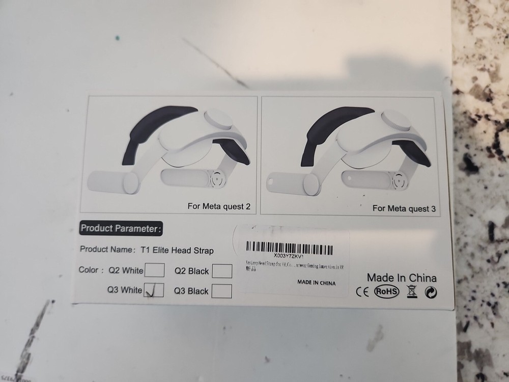 T1 Elite Head Strap for Meta Oculus Quest 3 - Comfortable Memory Foam Padding