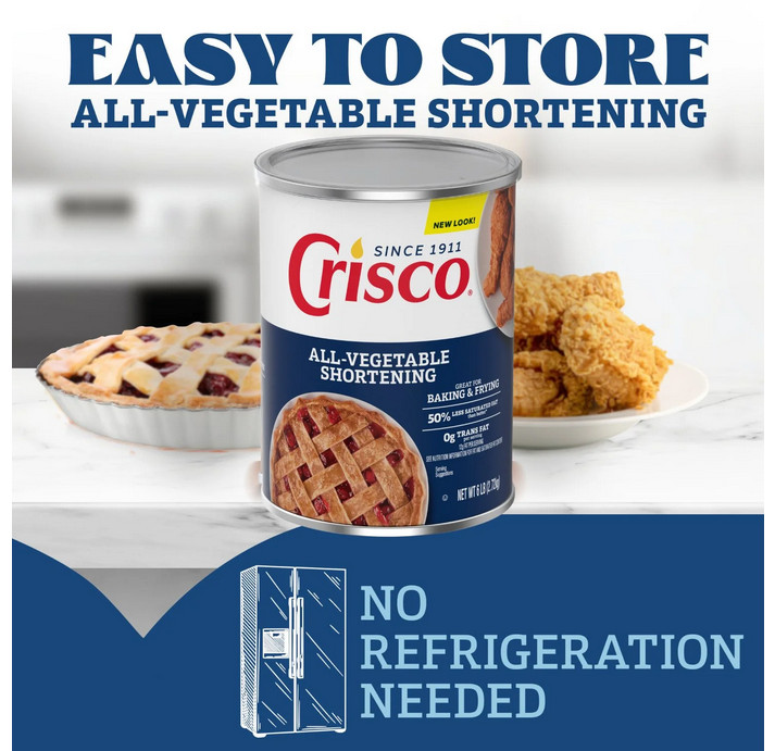 Crisco All-Vegetable Shortening, 96oz.