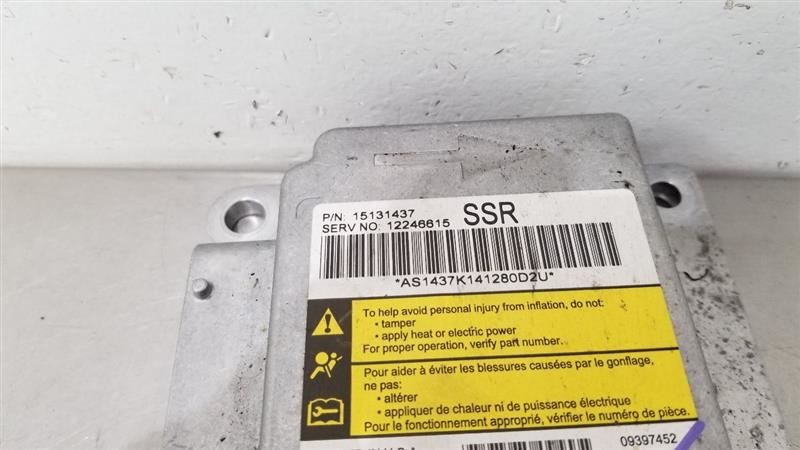 04 CHEVY SSR SRS CONTROL MODULE 12246615