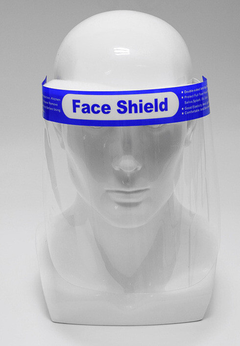Protective Full Face Shield Clear, Adjustable band - Ships from Texas