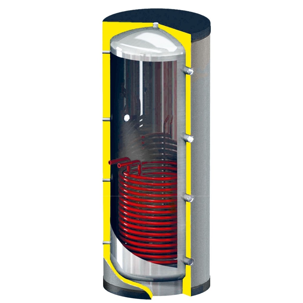 Buffer storage 1000 L + Heat exchanger solar storage CHP buffer storage Boiler