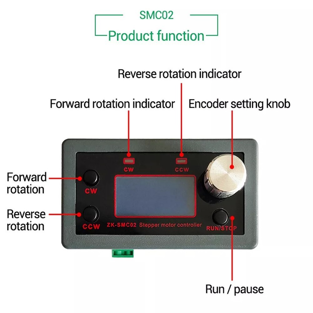 Stepper Motor Speed Controller Driver with Serial Communication Features
