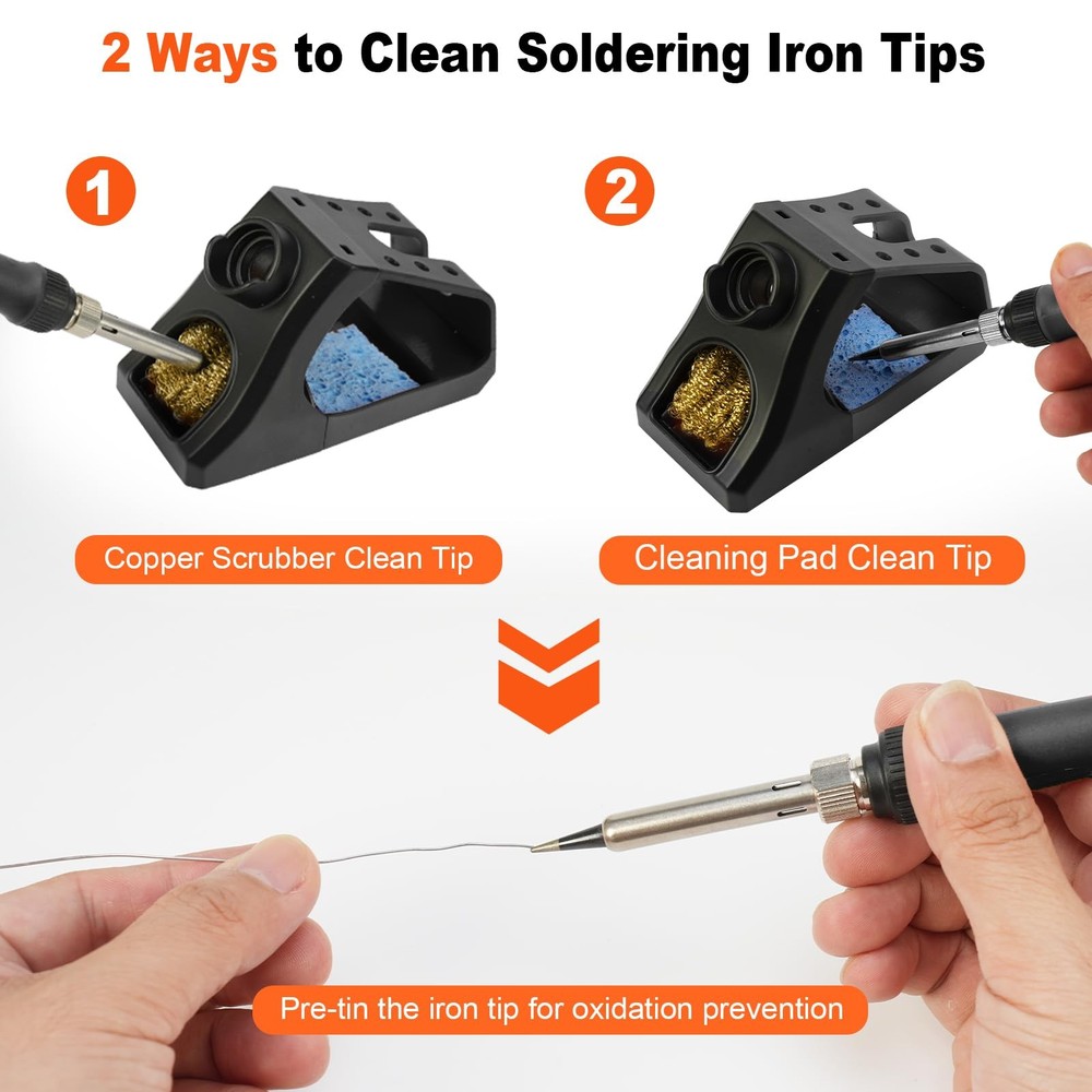 939D+ Digital Soldering Station, 100W Equivalent with PID Temperature Control...
