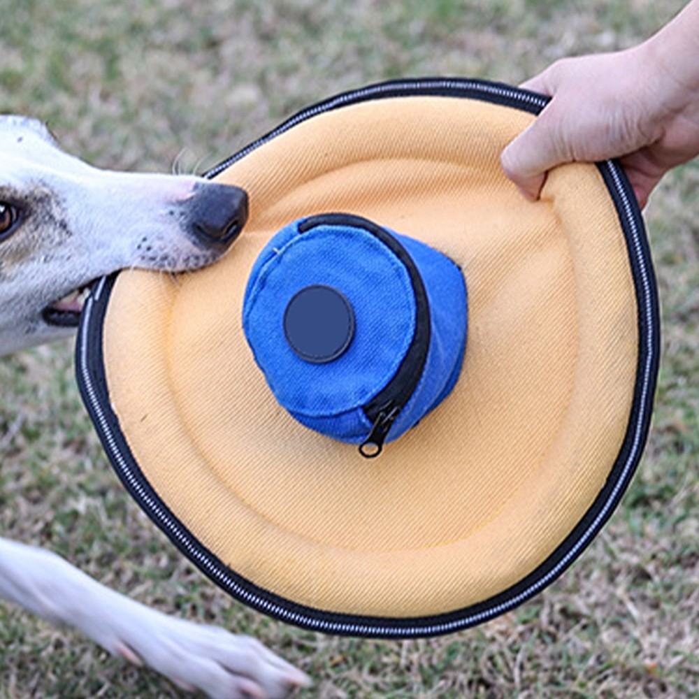Flying Disc, Interactive Flyer Toy, Feedable Lightweight Catch and Fetch Toy