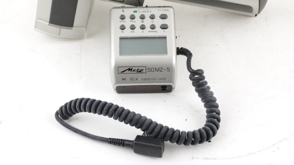 Metz Mecablitz 50 MZ-5 - Flash Gun With Controller , Missing Charger - Untested