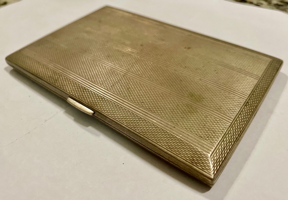 Vintage Antique Sterling Silver Cigarette Case