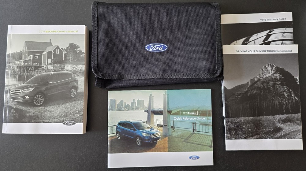 2019 Ford Escape - Owners Manual, Quick Reference Guide, Case & More!