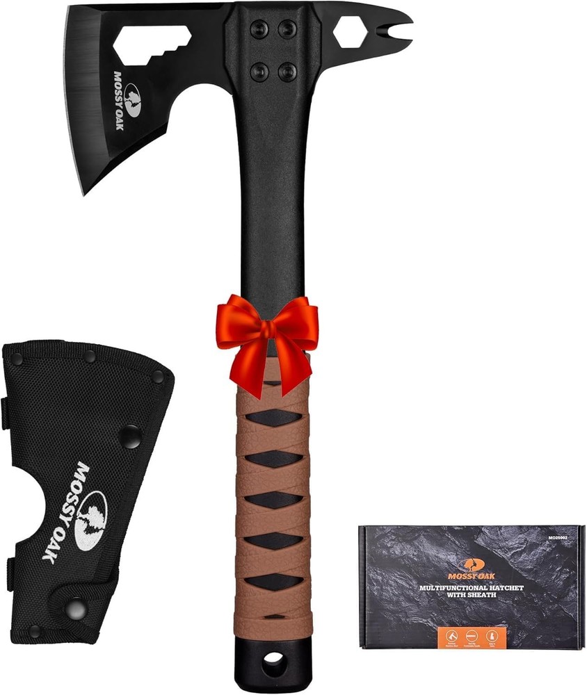 12" Camping Axe & Survival Hatchet W/ Sheath Compact Outdoor Multitool Hatchet