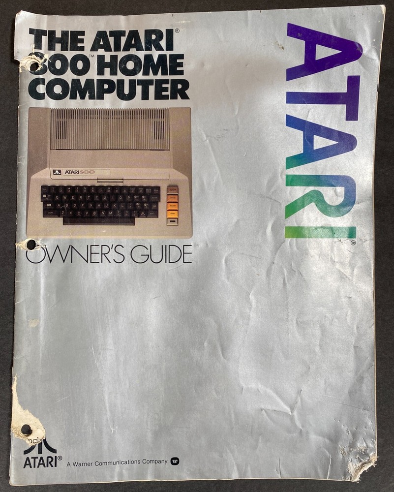 Vintage ATARI 800 Home Computer Owner's Guide User Manual 1981