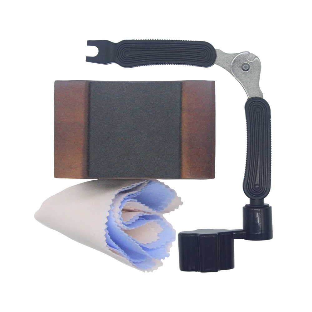 Guitar Neck Rest Support Cradle + Guitar String Winder and Cutter Tool - Guit...