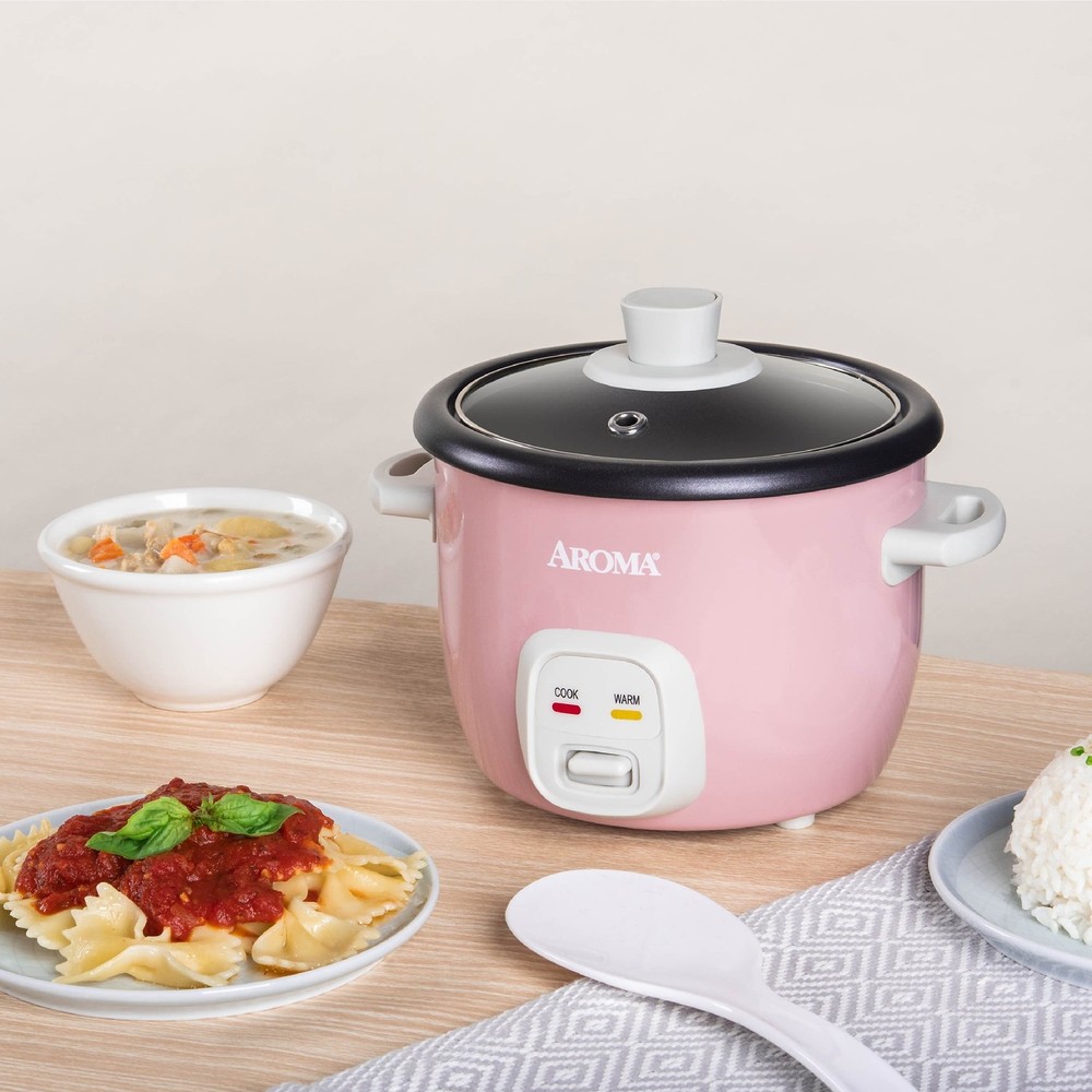 4-Cups Cooked / 1Qt. Rice & Grain Cooker White