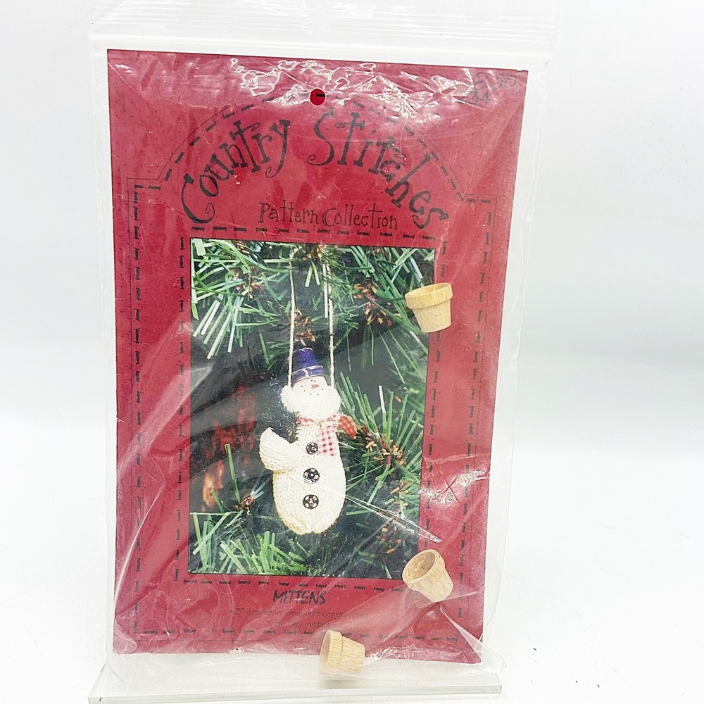 Country Stitches Mittens Snowman Pattern #234