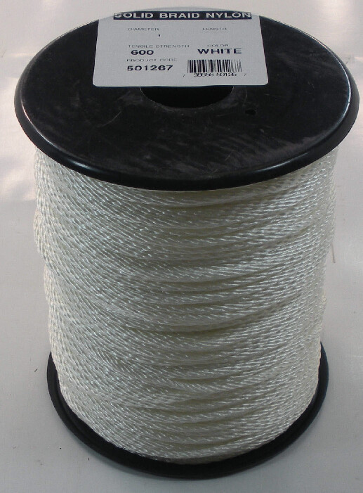Unicord Solid Braid Nylon Rope 5/32" x 1000 Ft