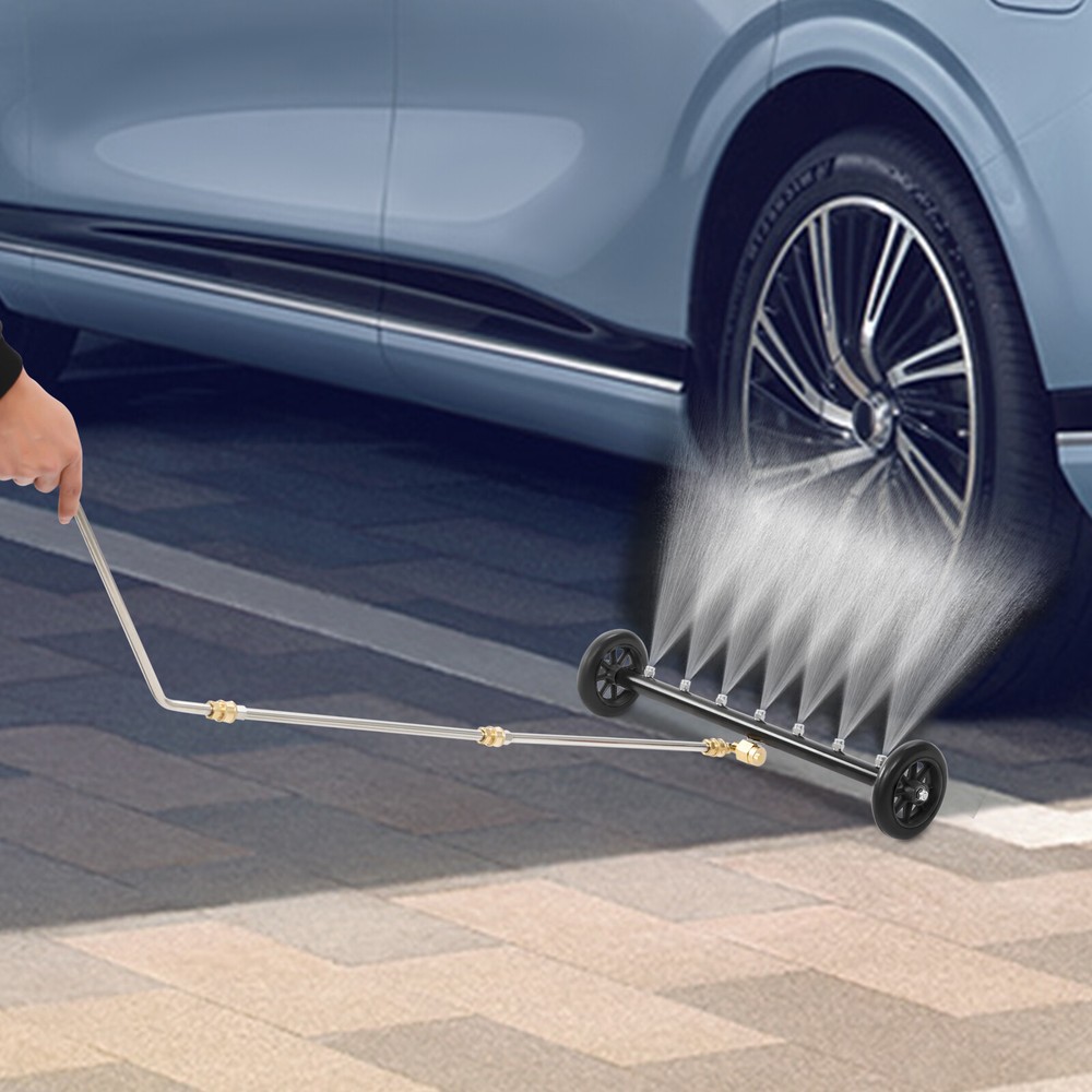 2-In-1 Undercarriage Pressure Washer Attachment with 7 Nozzle Spray Head