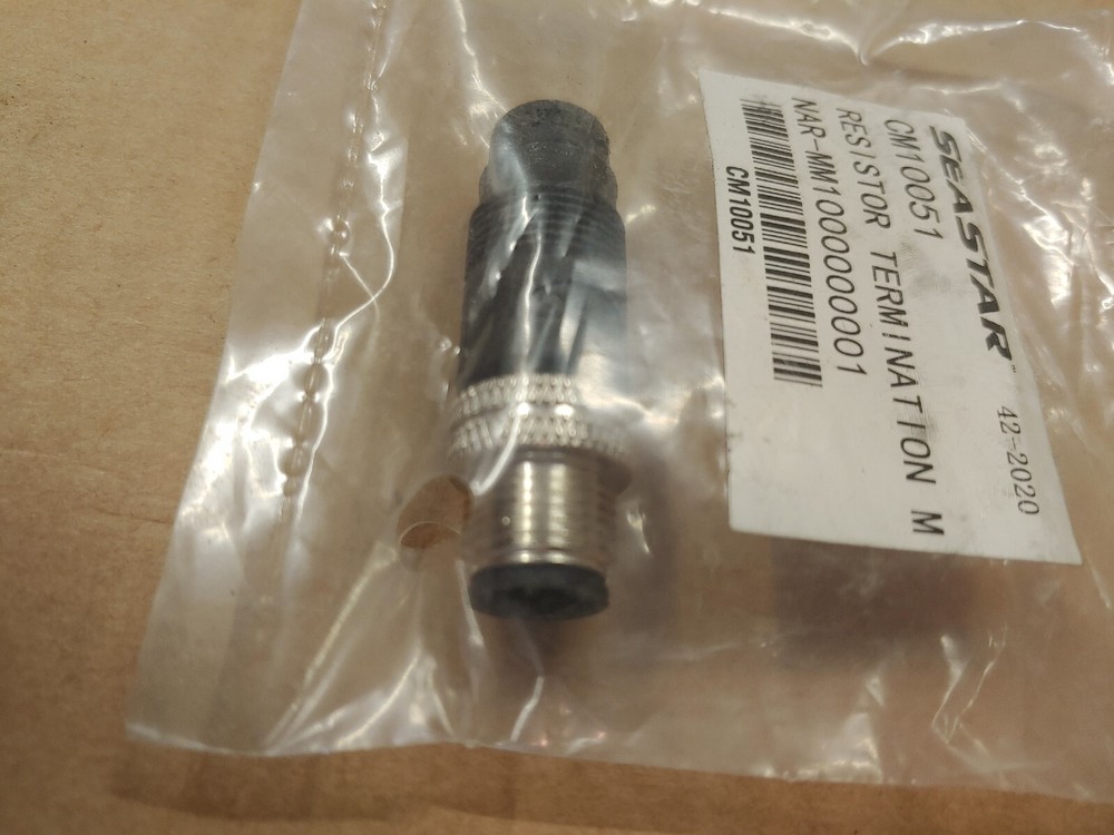SEASTAR DOMETIC RESISTOR TERMINATOR - MALE - BLACK #CM10051