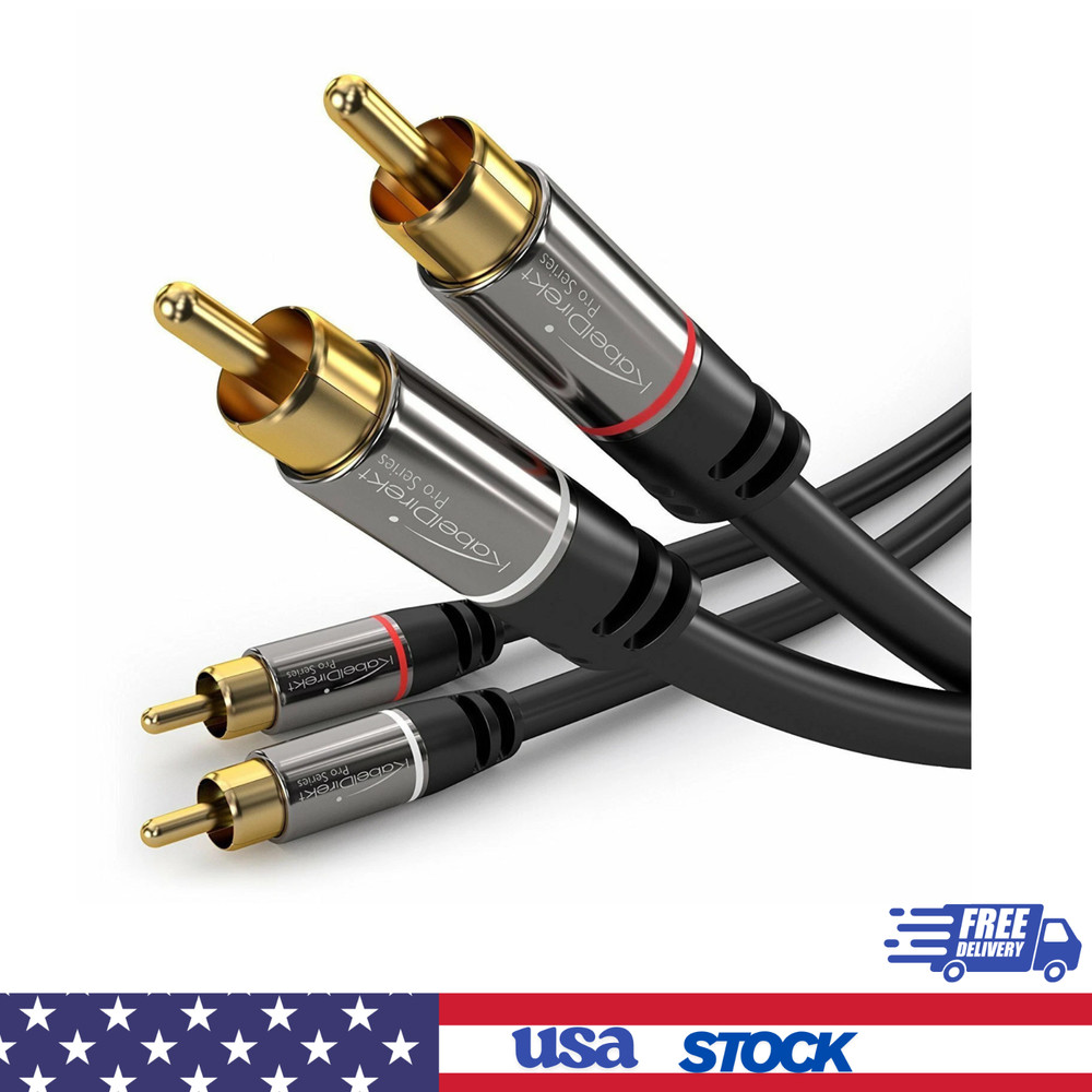 Cabledirect – 3Ft Rca/Phono Cable, 2 × 2 Plugs, Stereo Audio Cable, Practically