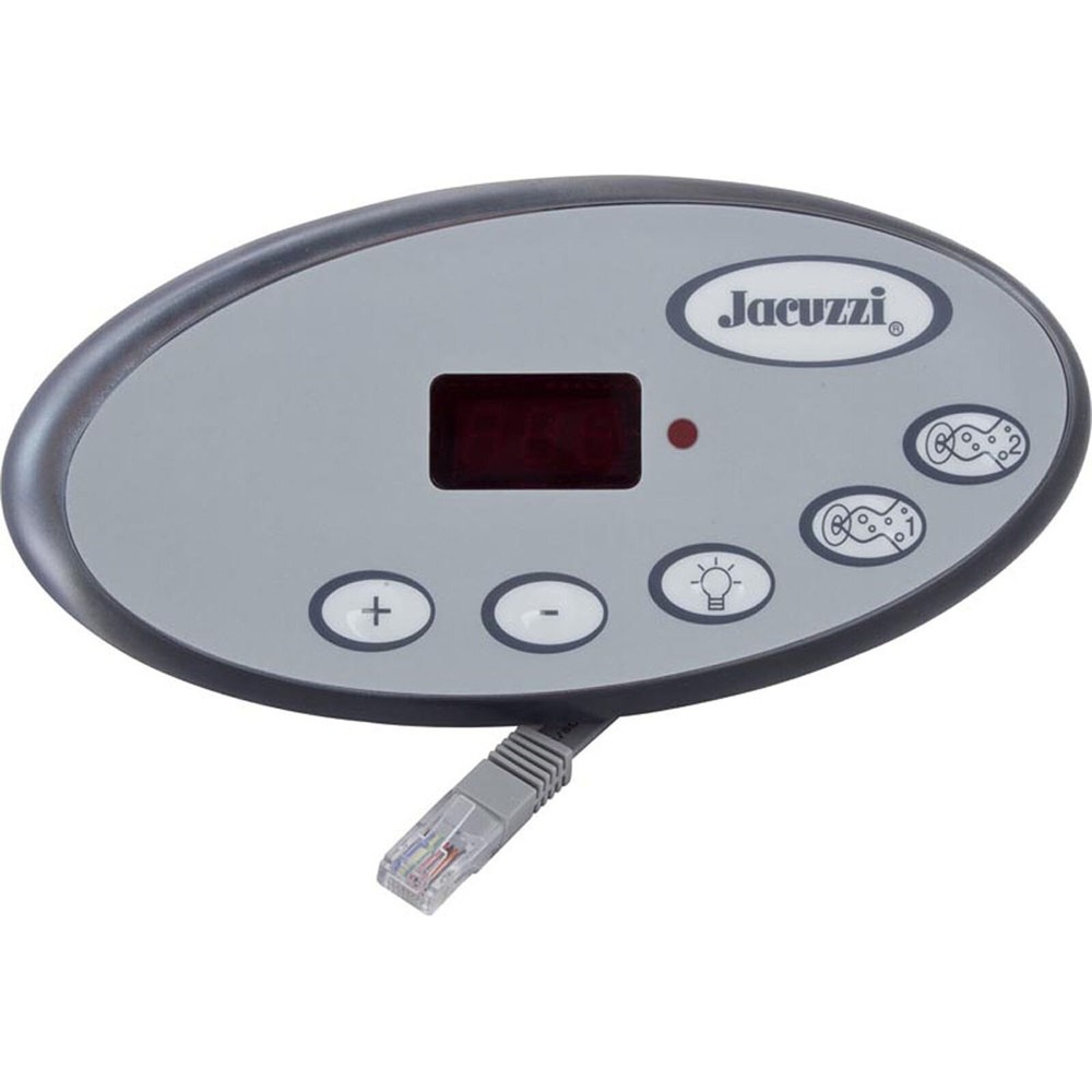 Topside, Jacuzzi J-300 LED Series, 5 Button, P1, P2, Lt