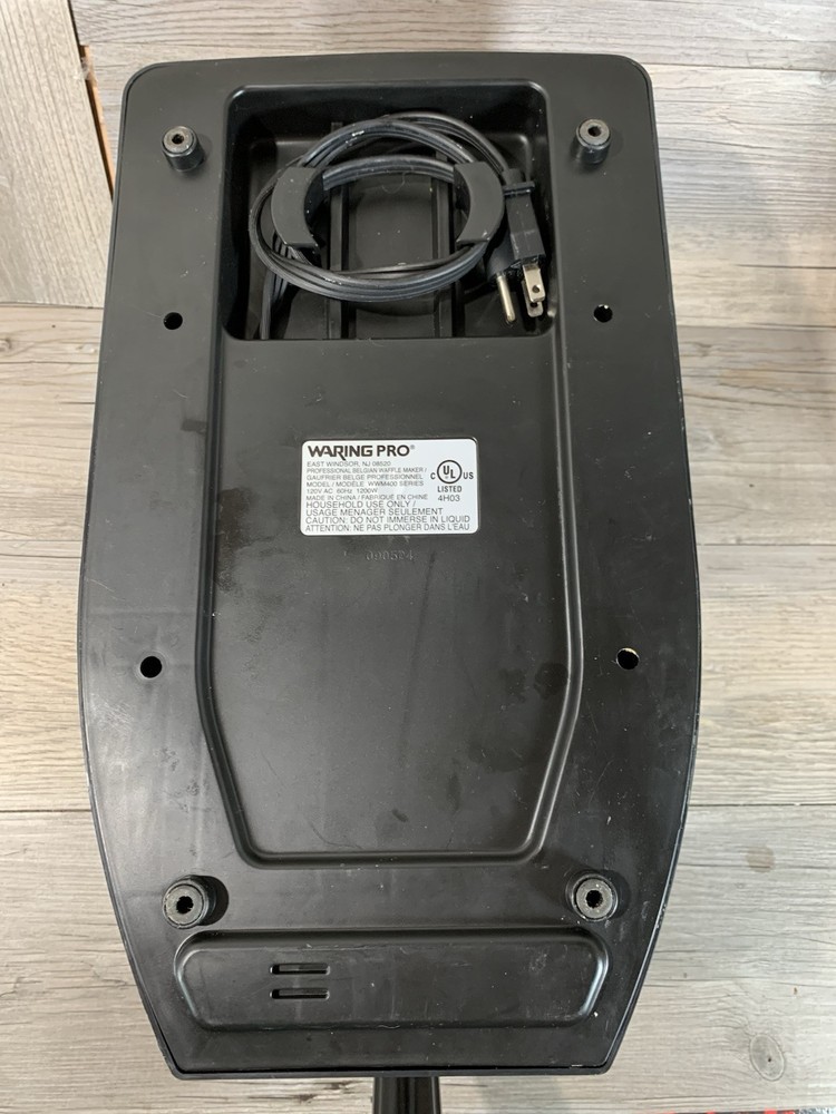 Waring Pro Professional Waffle Maker Model WWM400 Rotating Tested & Working