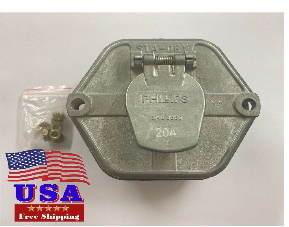 Phillips 15-762 7-Way STA-Dry 20 amp Circuit Breakers Split Pin Extended Barrel