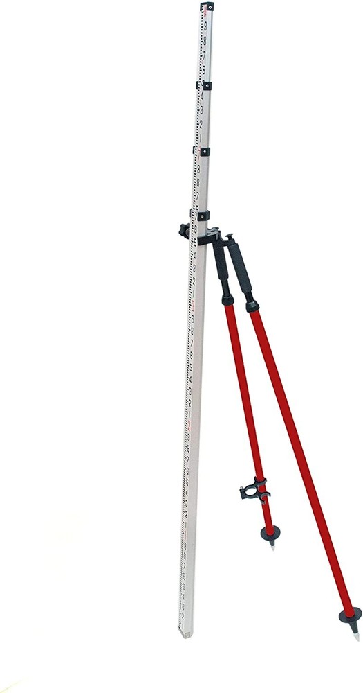 Aluminum Bipod w Thumb Release Locking for Bardcode & Leveling Rods Land Survey