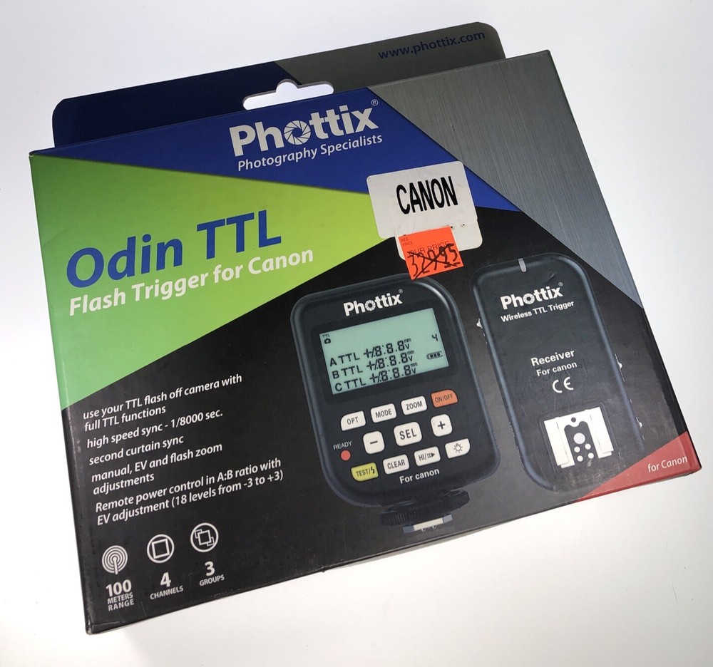 Phottix Odin TTL Flash Trigger & Receiver for Canon (New)