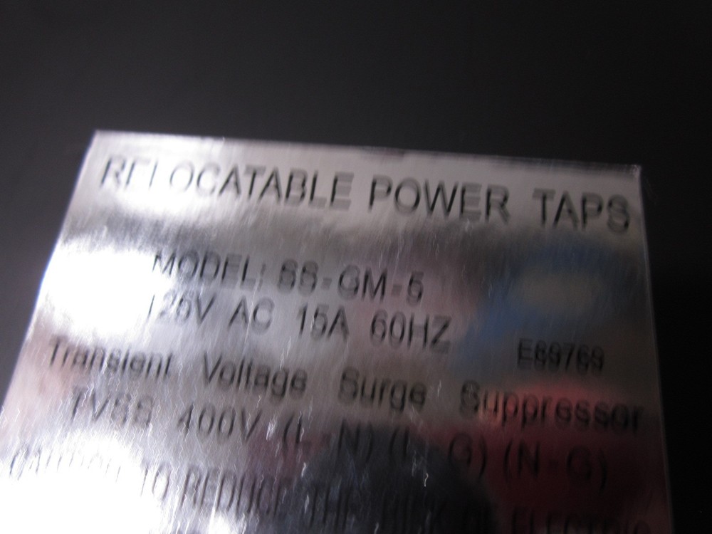 Relocatable Power Taps Model SS-GM-5, Black ~ Tested Cheapest $ On eBay!!!