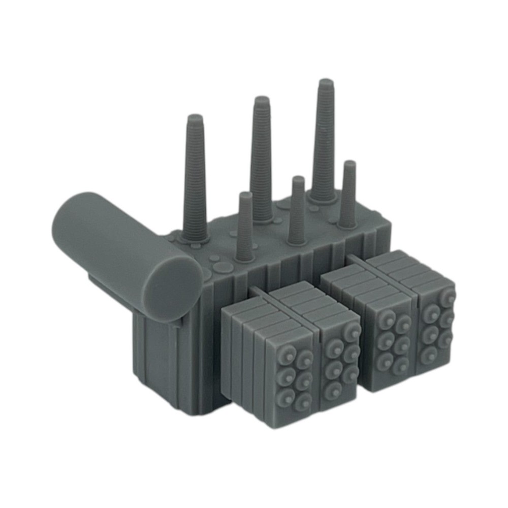 Electric Transformer - HO Scale 1:87 - Gray