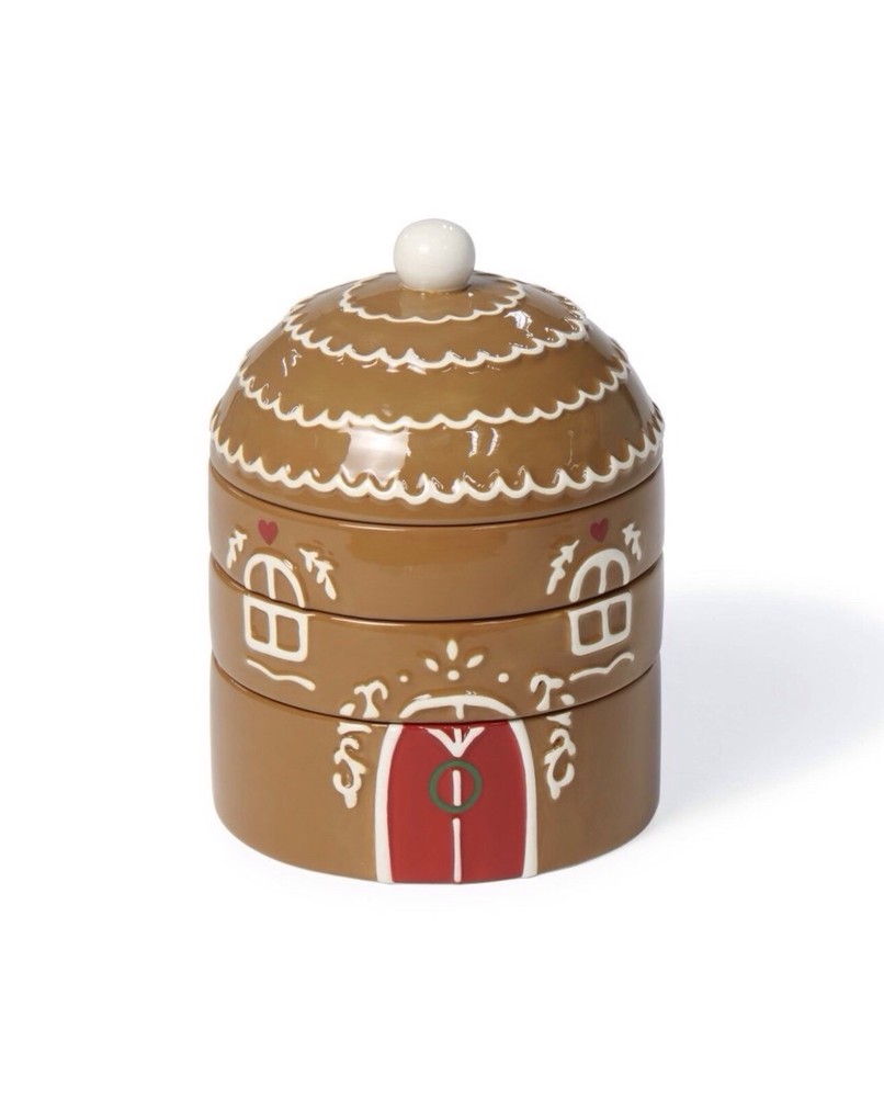 Target Gingerbread House Measuring Cups Christmas Ceramic Stacking Baking Decor