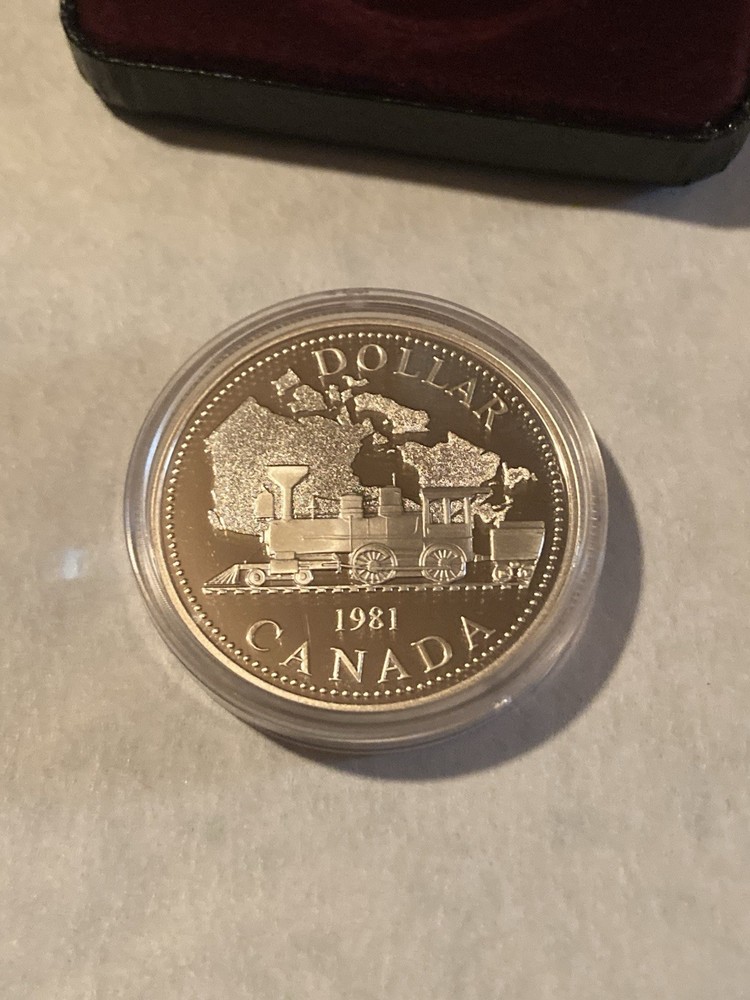 1981 Royal Canadian Mint Train Silver Proof w/ Box