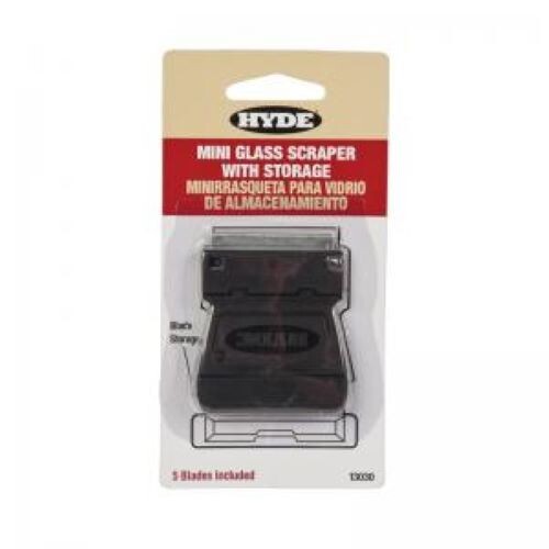 Hyde Tools - Mini Glass Scraper With Storage
