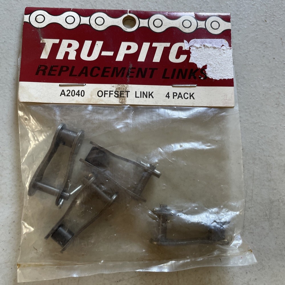 Tru-Pitch A2040 Offset Replacement Link Roller Chains Pack Of 4 Pieces