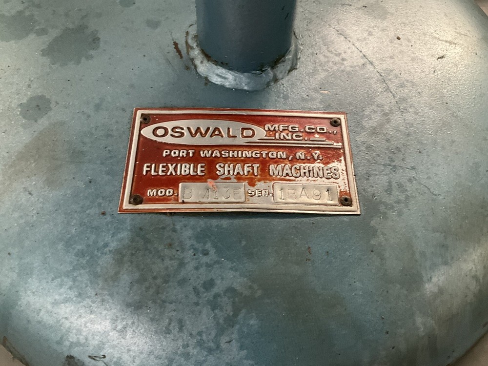 Oswald Flexible Shaft Machine Grinder Chamfer Deburr B413E 120V