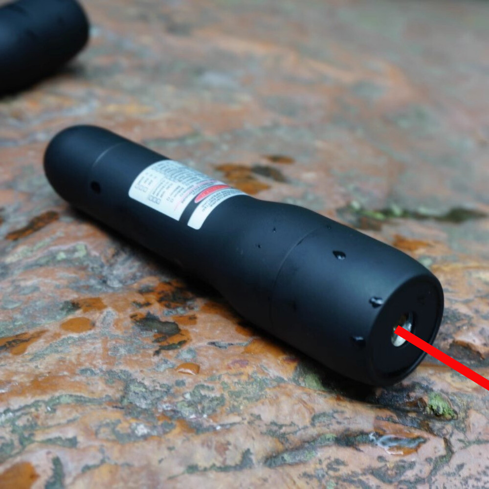 Waterproof Focusable Dot Red Laser Pointer 638nm Visible Beam Flashlight LMWP6