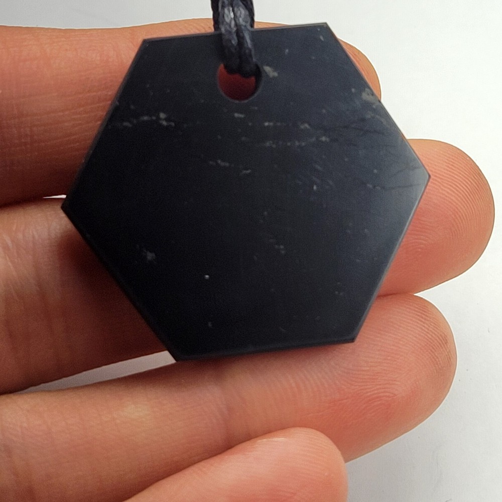 Shungite World Shungite Pendant Hexagon