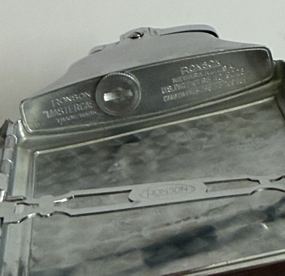 Ronson King Mastercase Silver Tone Lighter and Cigarette Case