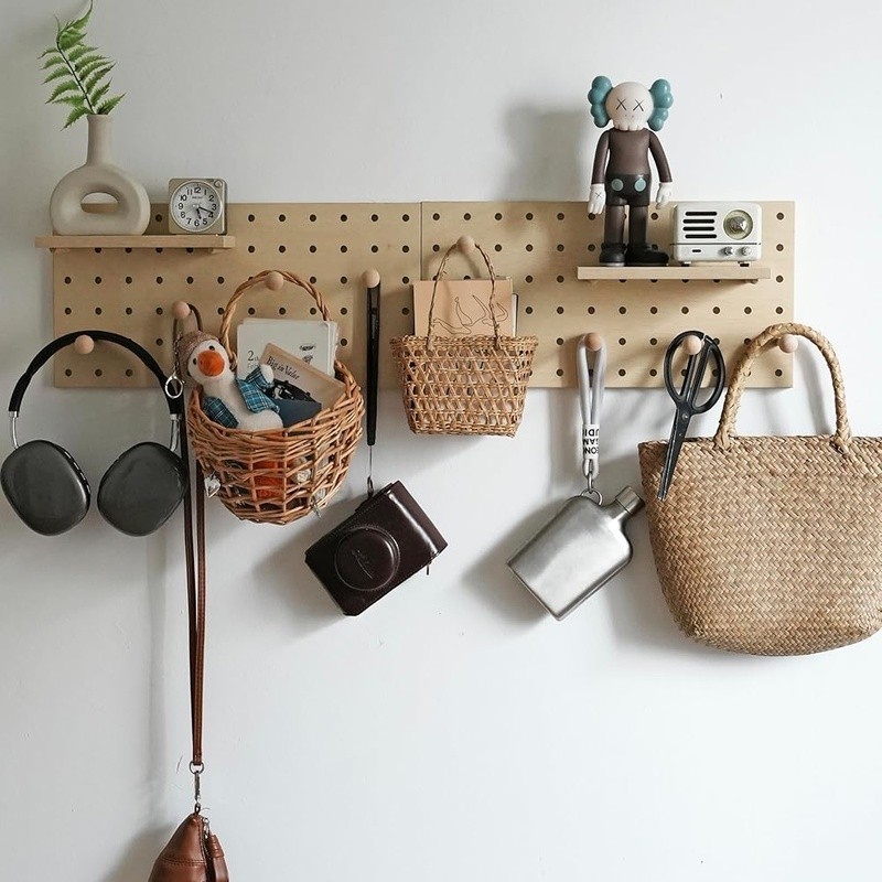 Modular Pegboard Storage Kit Easy Install Wall Mount Multi-Purpose Organizer New