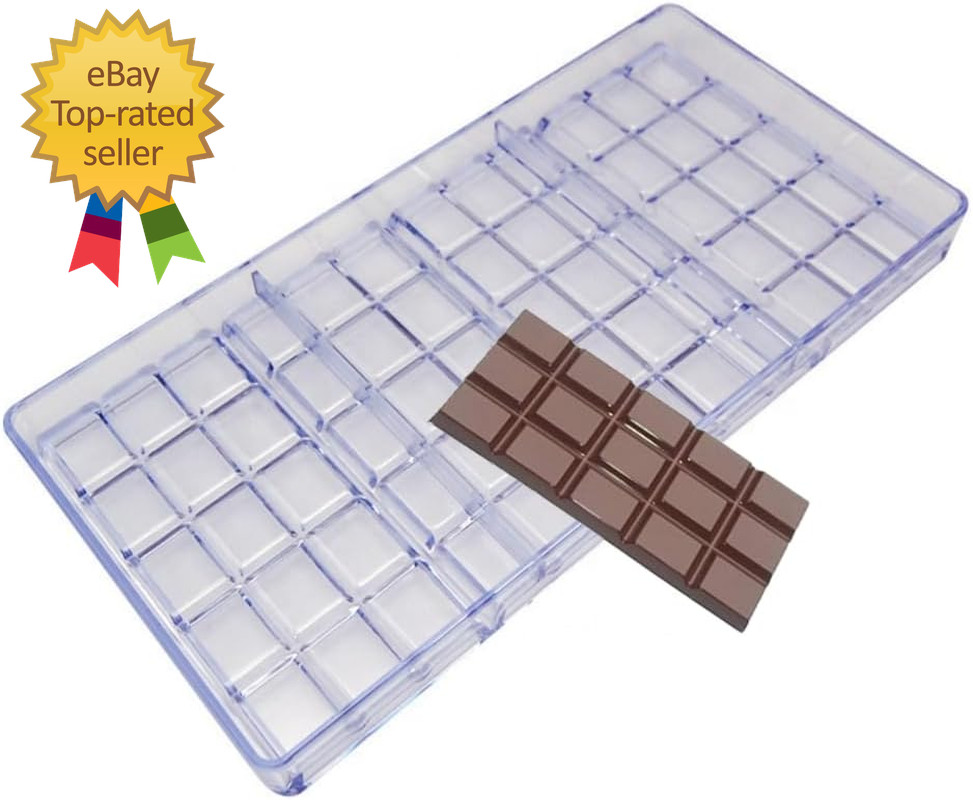 Chocolate Bar Making Mold | Polycarbonate | Hard Mold for Making Chocolate Bars