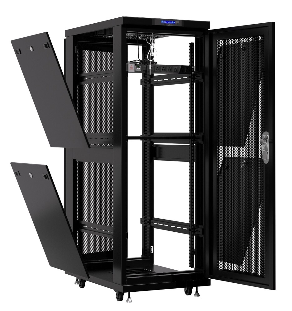 Sysracks 32U 39'' Deep IT Network Data Server Rack Cabinet Mesh Vented Door