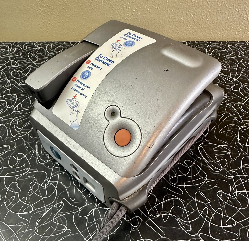 Polaroid One Folding 600 Instant Camera Silver Gray