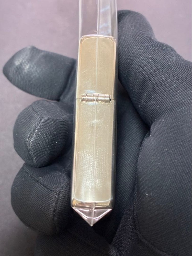 Zippo 1937 Replica Lark Check Silver One Sided Processing Lighter Japan