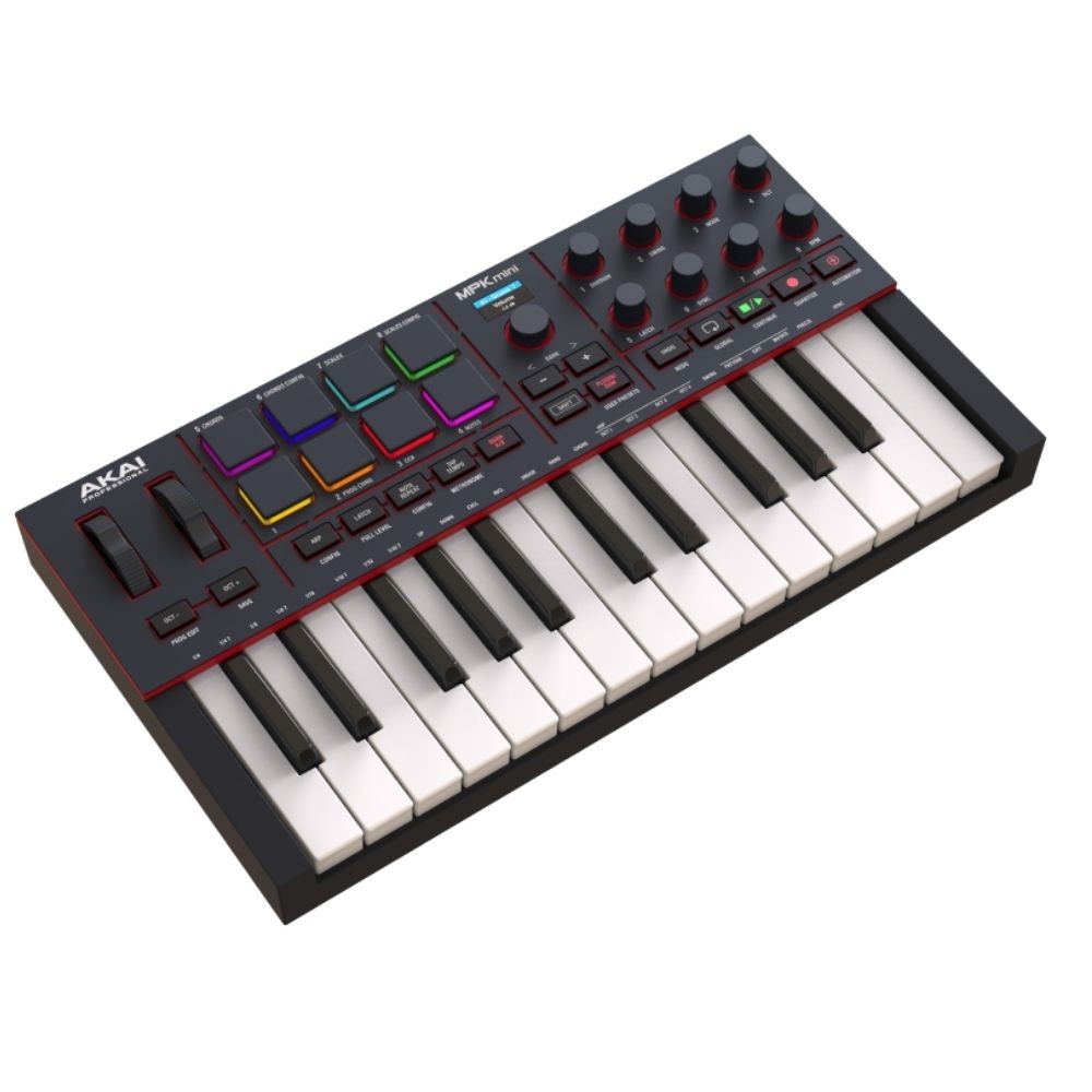AKAI MPK MINI IV BLACK PORTABLE USB KEYBOARD