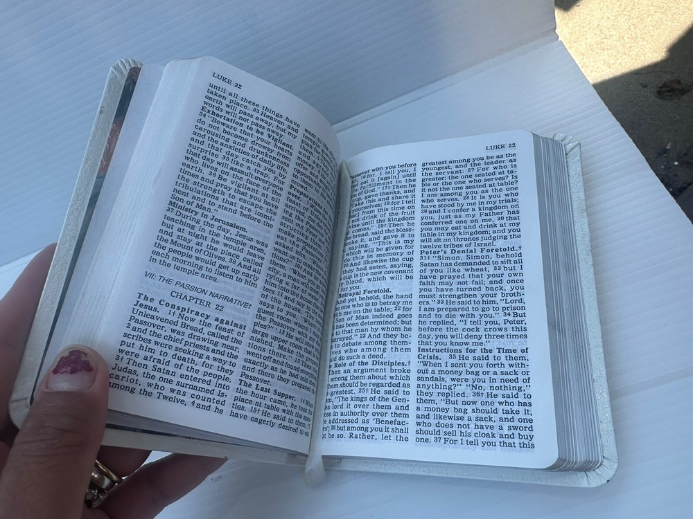 Sterling Silver Front Covered Pocket Bible Hallmarked