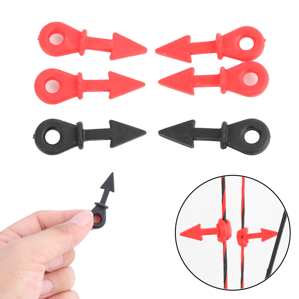 4pcs Archery Bowstring Stabilizer Vibration Absorb Shock Damper Silencer Shoot