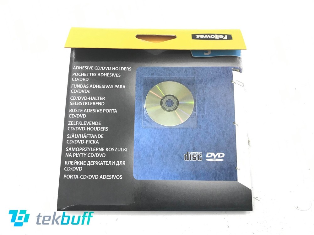Fellowes 98315 Adhesive CD/DVD Holders