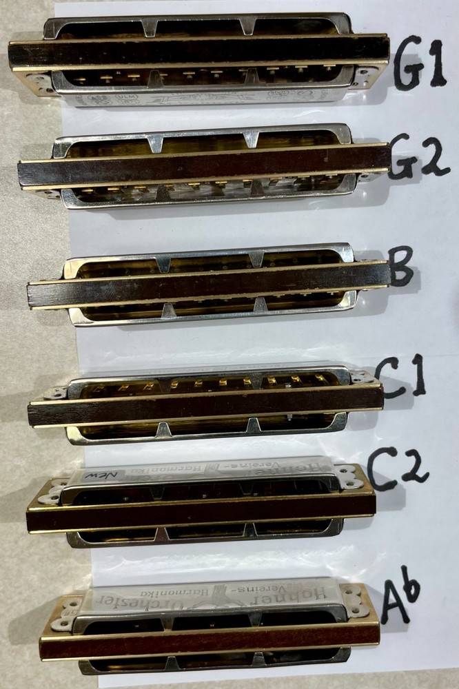 Harmonica Hohner Orchester vintage, various keys