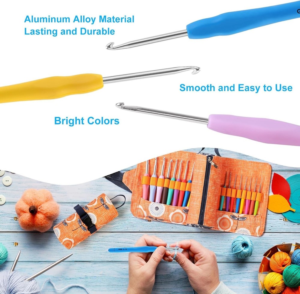 Ergonomic Crochet Set for Comfortable Crocheting