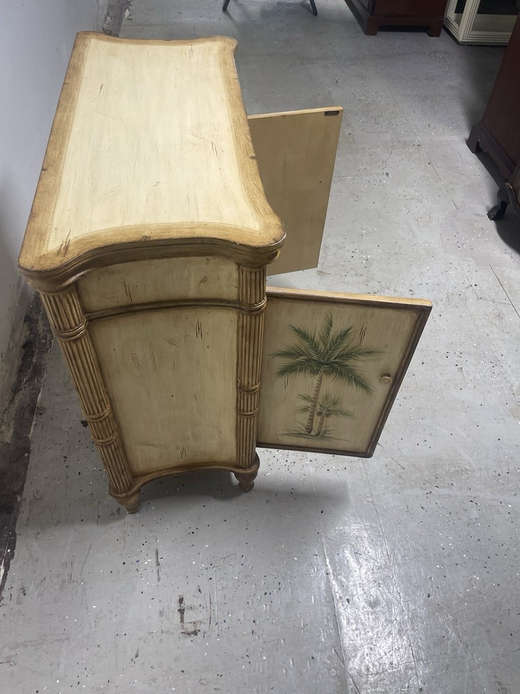 Hollywood Regency Palm Tree Style Cabinet