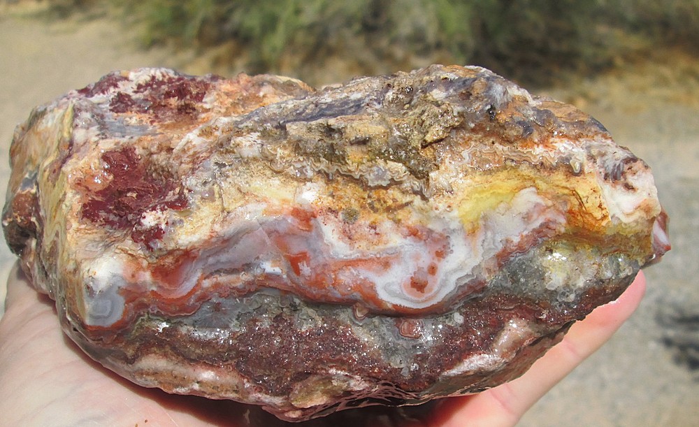 CRAZY LACE AGATE ROUGH ~ 5 lbs 5 ozs